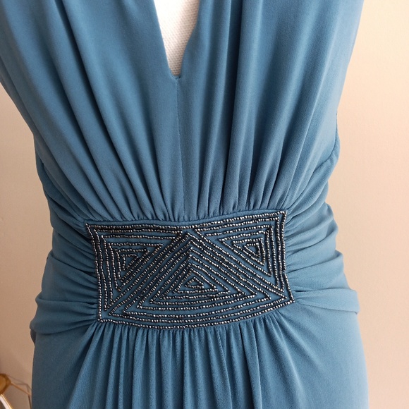 Max & Cleo Blue Evening Gown SM NWT - Picture 5 of 5